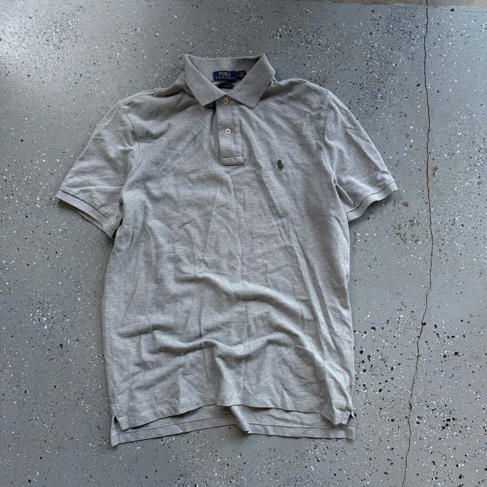 Polo Ralph Lauren Classic Fit Grey Polo Shirt Size M